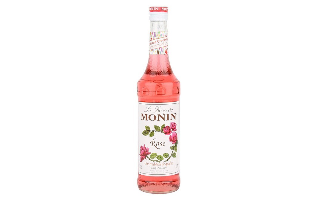 Monin Rose Syrup    Glass Bottle  700 millilitre